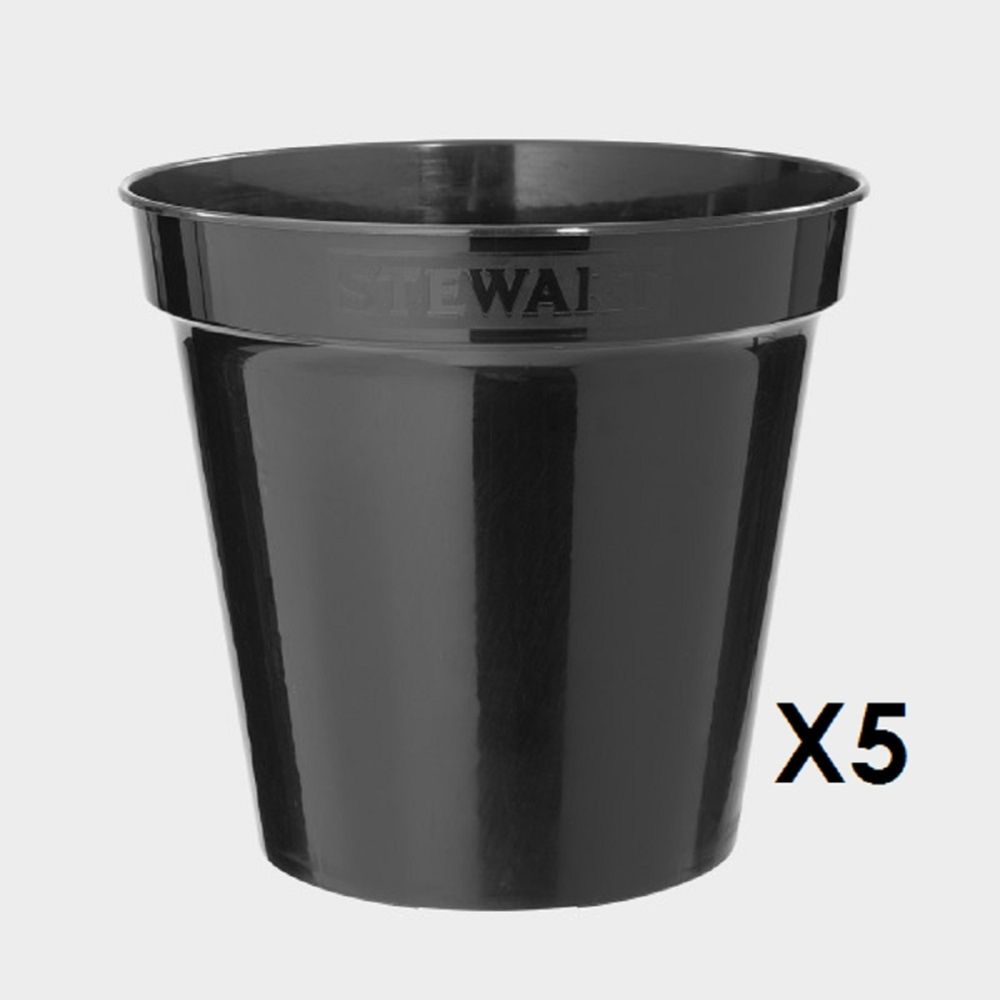 4" Pot black x5
